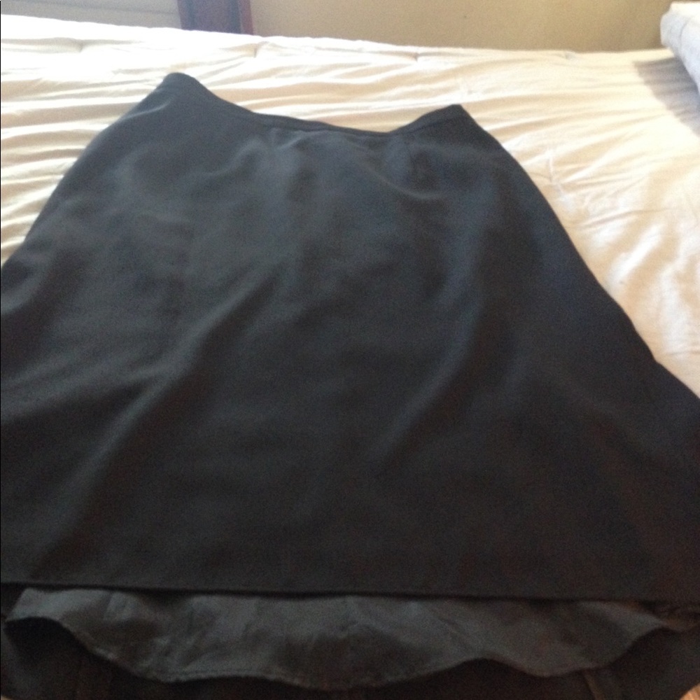 Black Hi-Low Skirt